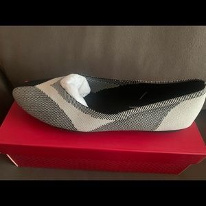 Kelly and kate flats from DSW Worn once. Excellent condition. Color: White/black